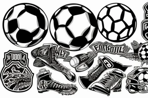 something related to football tattoo idea