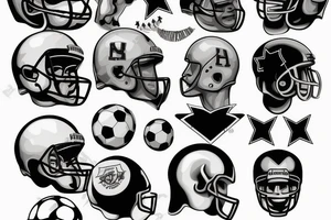 something related to football tattoo idea