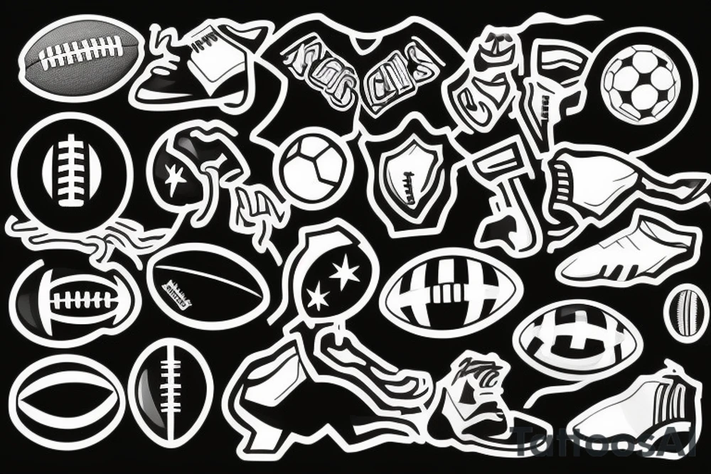 something related to football tattoo idea