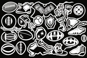 something related to football tattoo idea
