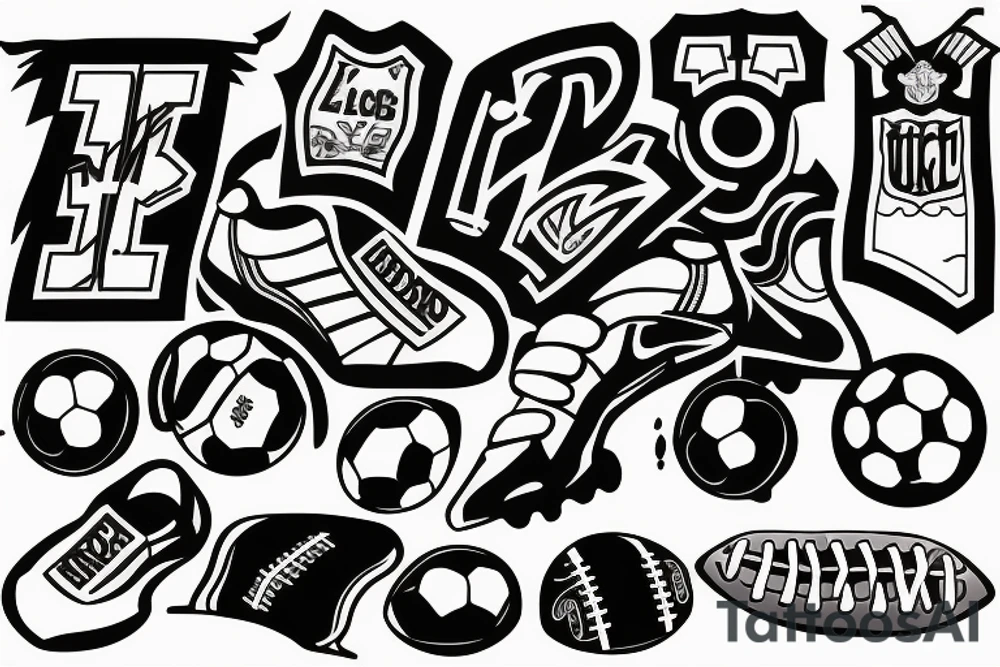 something related to football tattoo idea