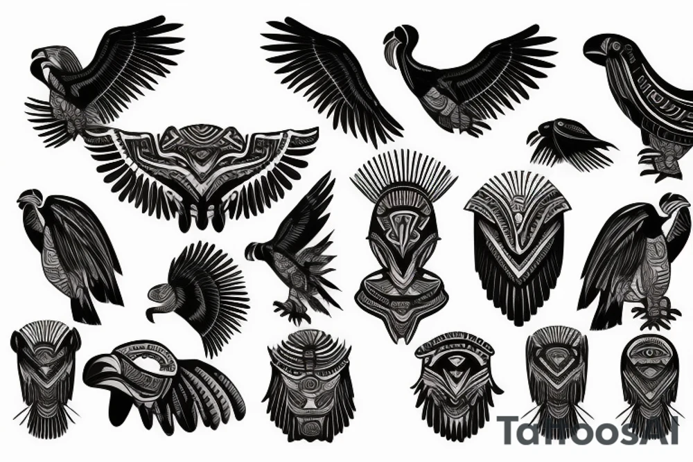 Tribal Condor tattoo idea