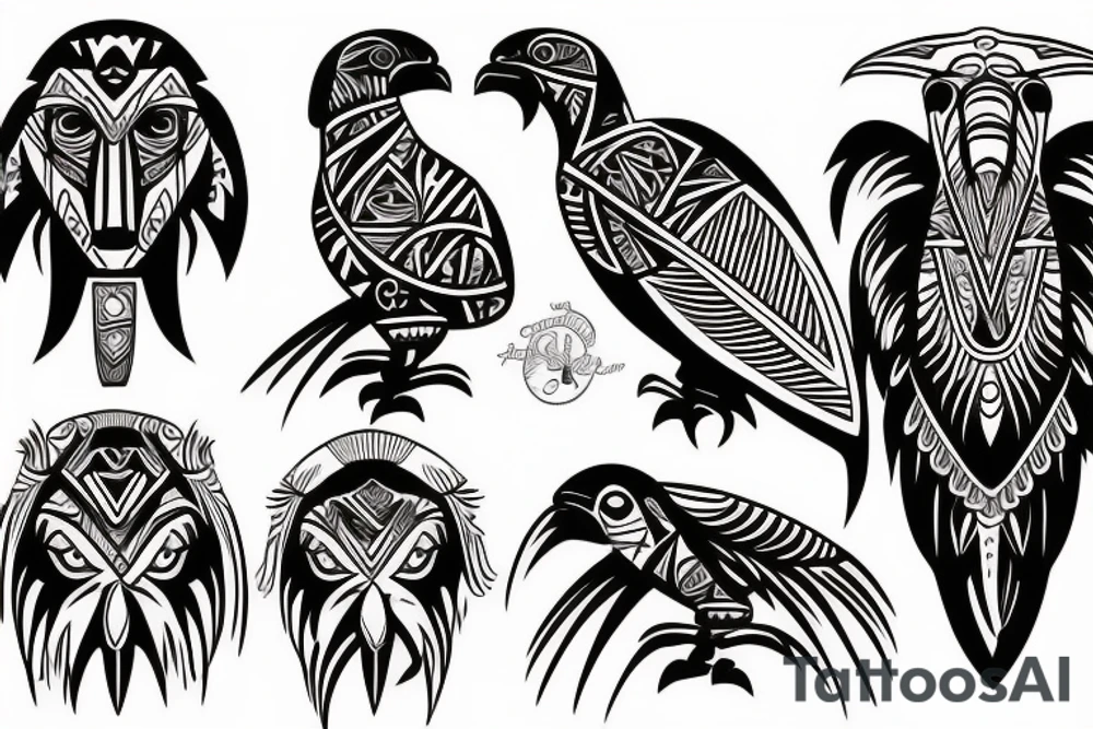 Tribal Condor tattoo idea