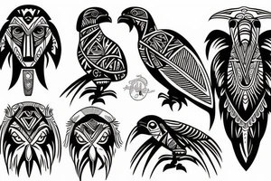 Tribal Condor tattoo idea