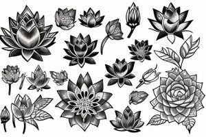 Lotus flower tattoo idea