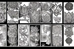 Lotus flower tattoo idea