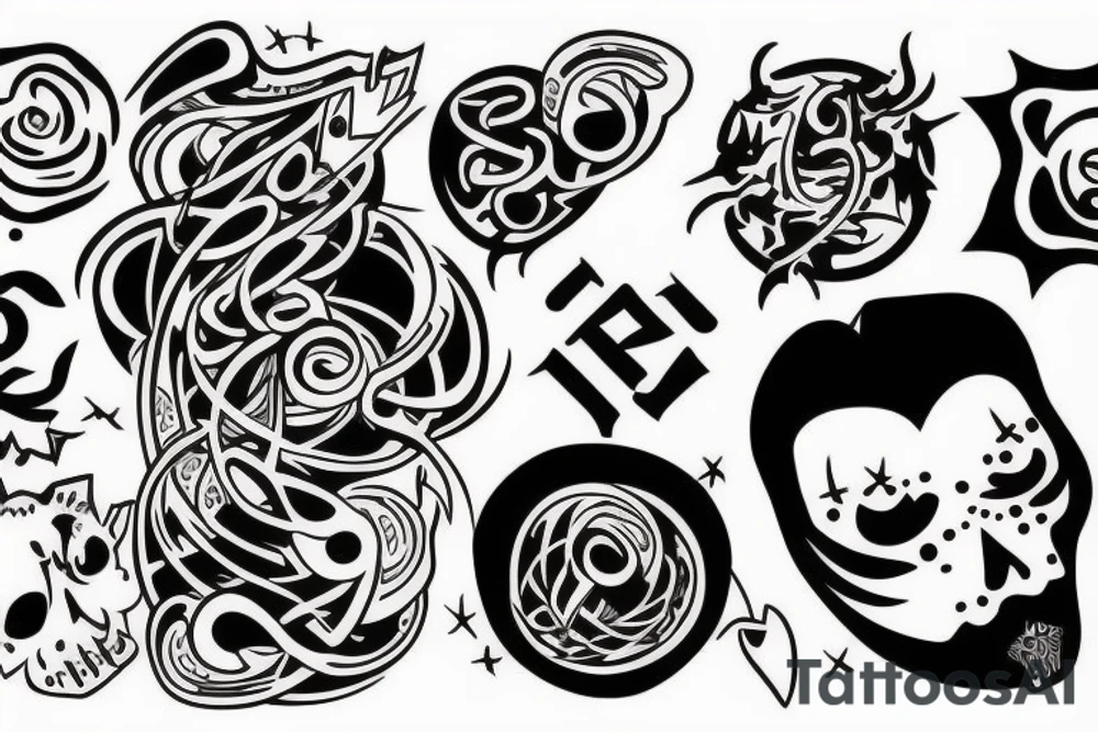 two men hugging tattoo idea