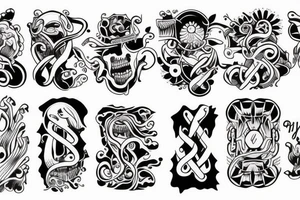 two men hugging tattoo idea