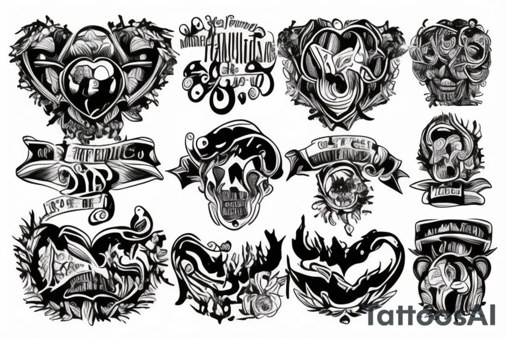 two men hugging tattoo idea