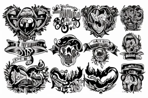 two men hugging tattoo idea