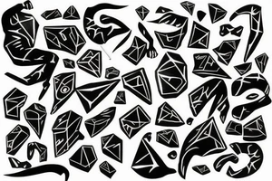 Zues with lighting blot tattoo idea