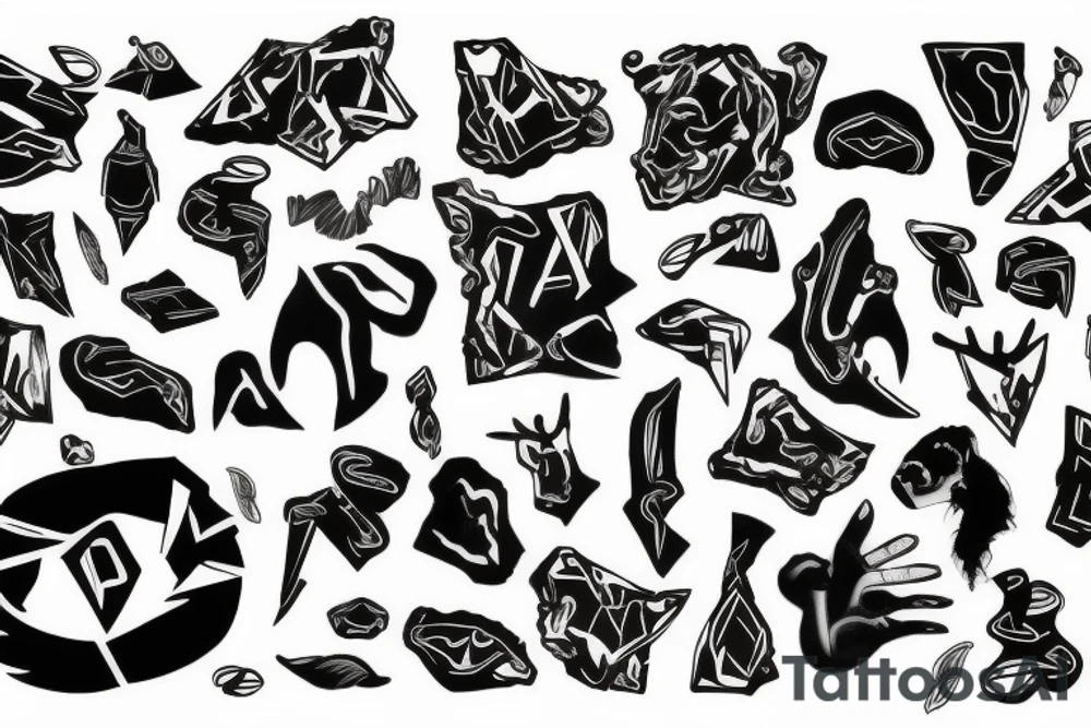 Zues with lighting blot tattoo idea