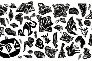 Zues with lighting blot tattoo idea