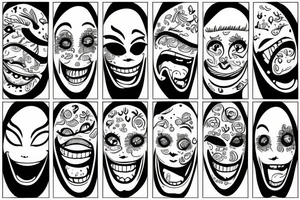 the word smile tattoo idea