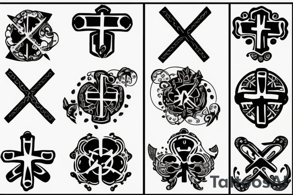 cross tattoo idea