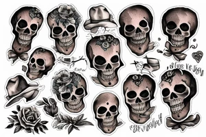 skeleton from tombstone movie "I've not yet begun to defile myself" tattoo idea