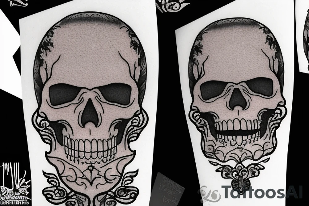 tombstone movie skeleton with quote tattoo idea