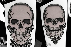 tombstone movie skeleton with quote tattoo idea