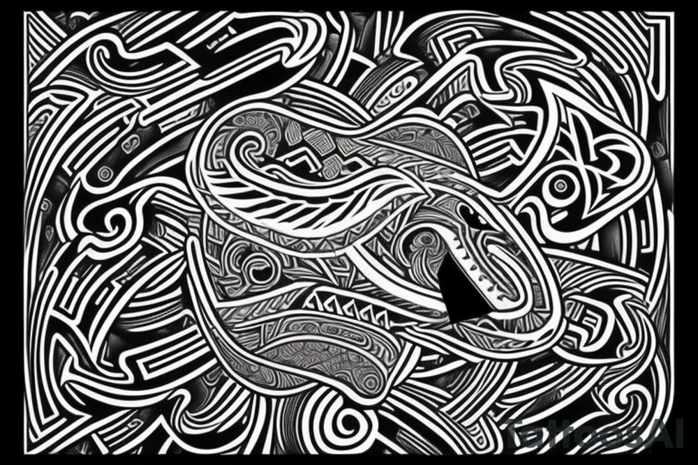 I would like to have a Maori style bear tattoo design tattoo idea