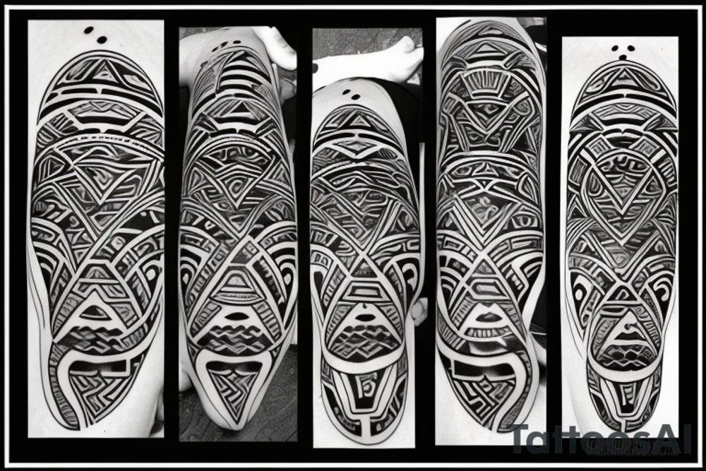 Maori style bear tattoo design tattoo idea