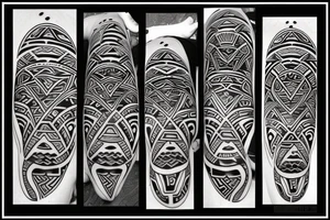 Maori style bear tattoo design tattoo idea