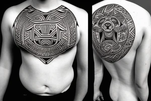 Maori style bear tattoo design tattoo idea