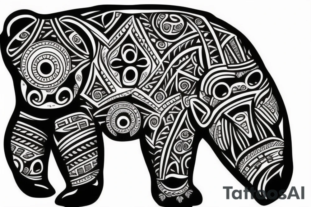 bear tattoo idea