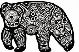 bear tattoo idea