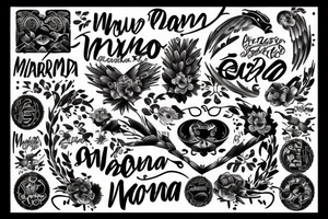 My mothers and fathers name Edo and Maria tattoo idea