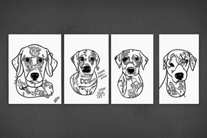 Dog whit name Max tattoo idea