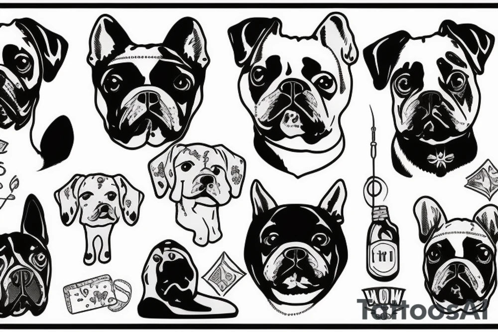 Dog whit name Max tattoo idea