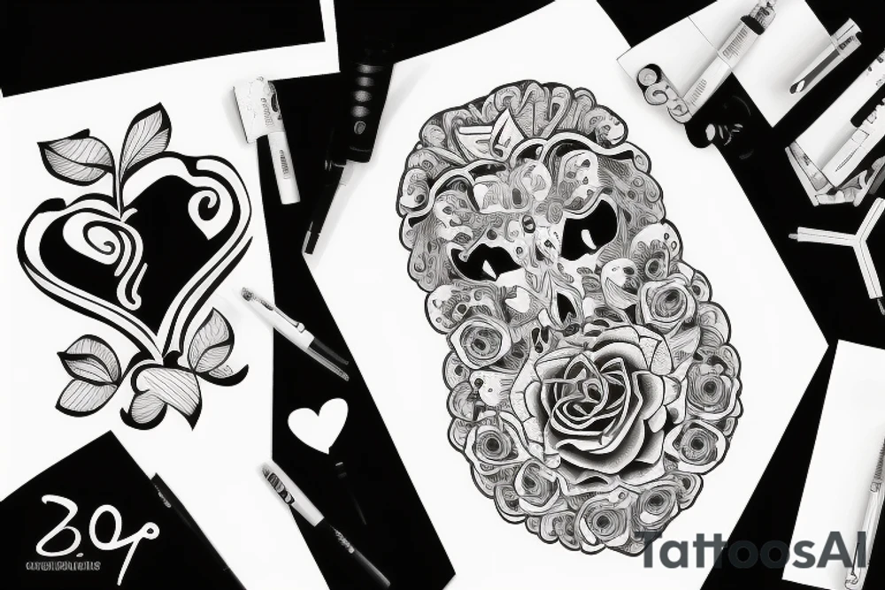 cuore trafitto tattoo idea