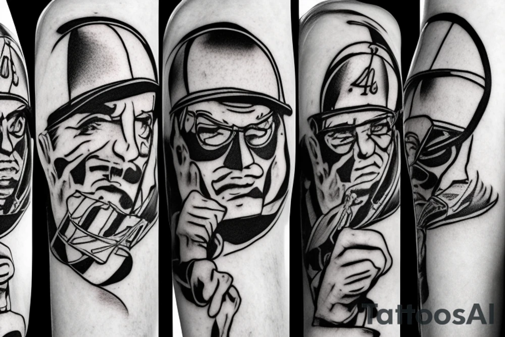 father and 3 sons playing baseball. tattoo idea