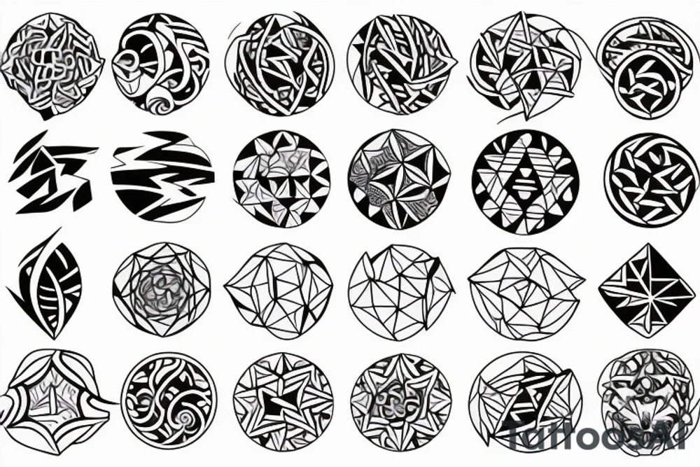 Symbol of water tattoo idea