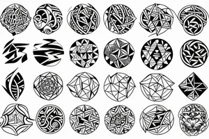 Symbol of water tattoo idea