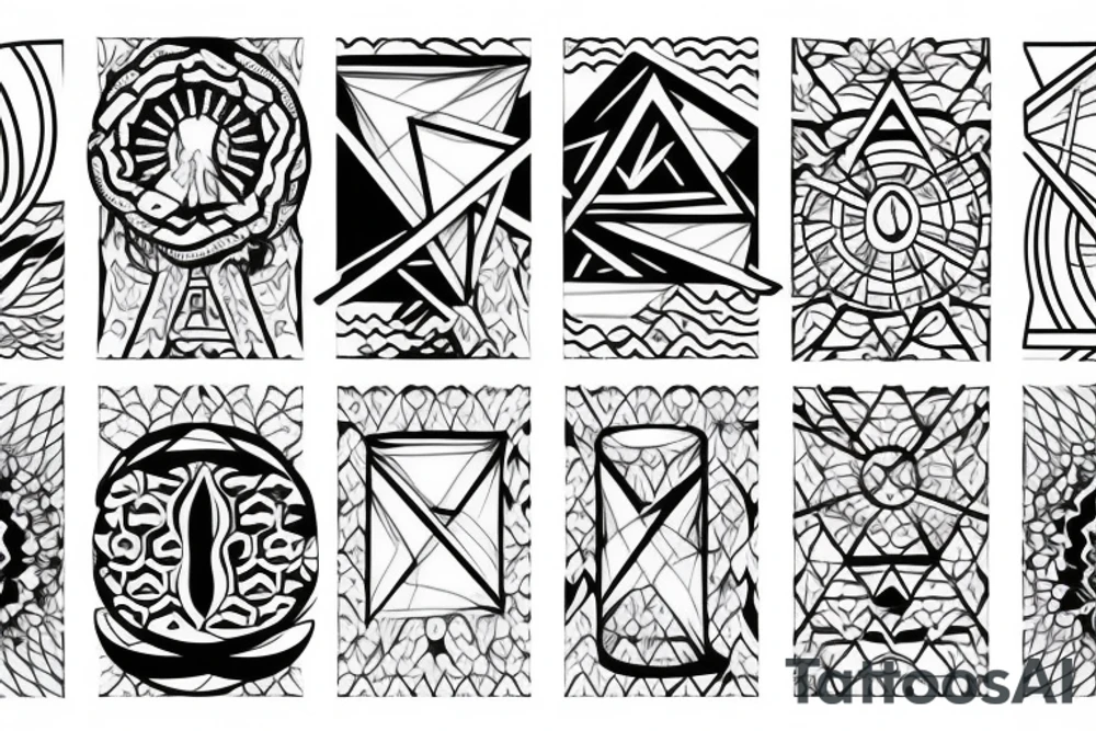 Symbol of water tattoo idea