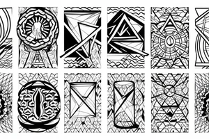 Symbol of water tattoo idea
