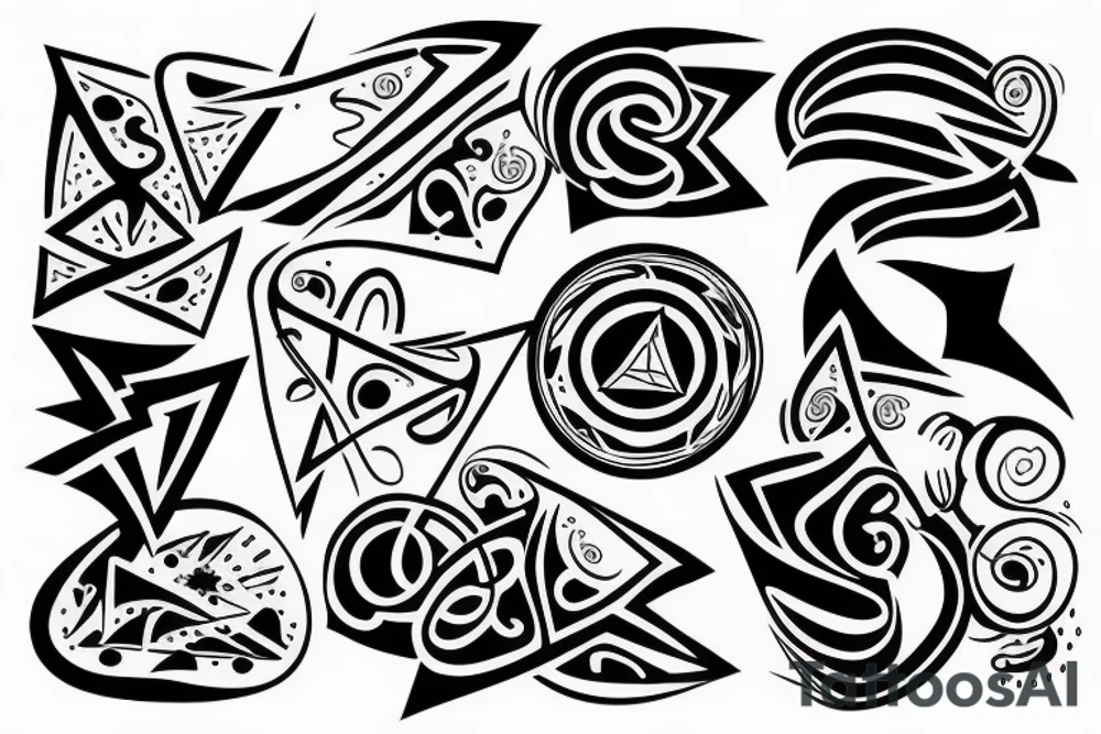 Symbol of rock tattoo idea