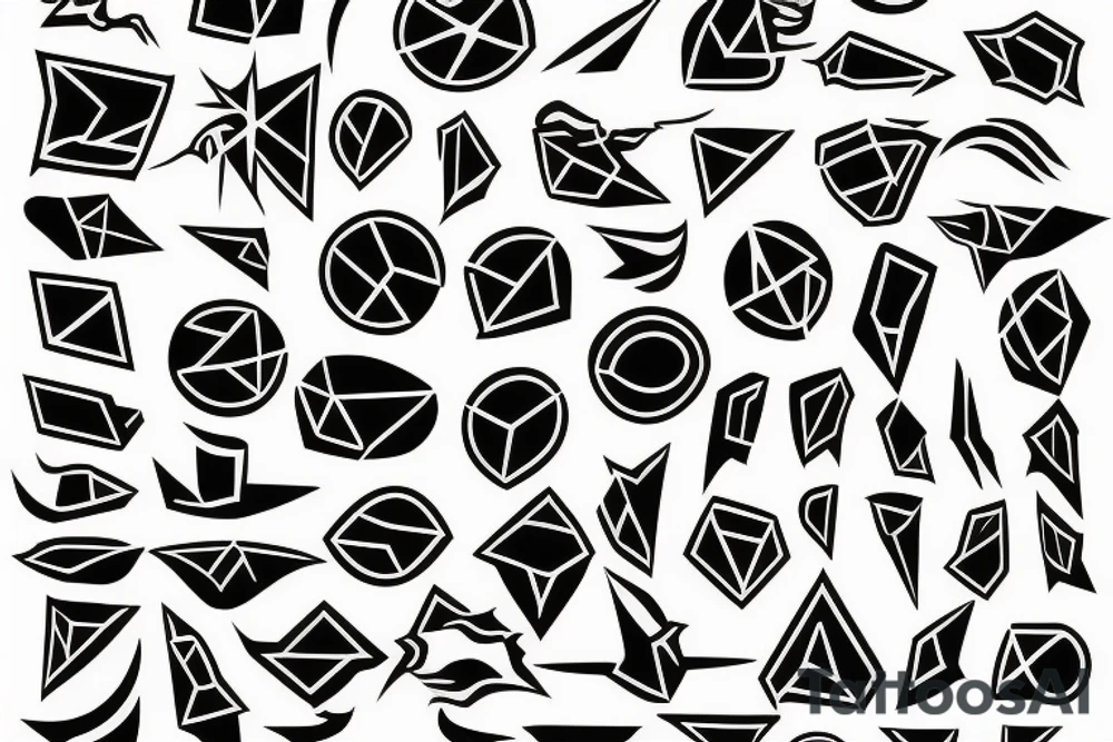 Symbol of rock tattoo idea