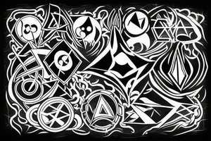 Symbol of rock tattoo idea