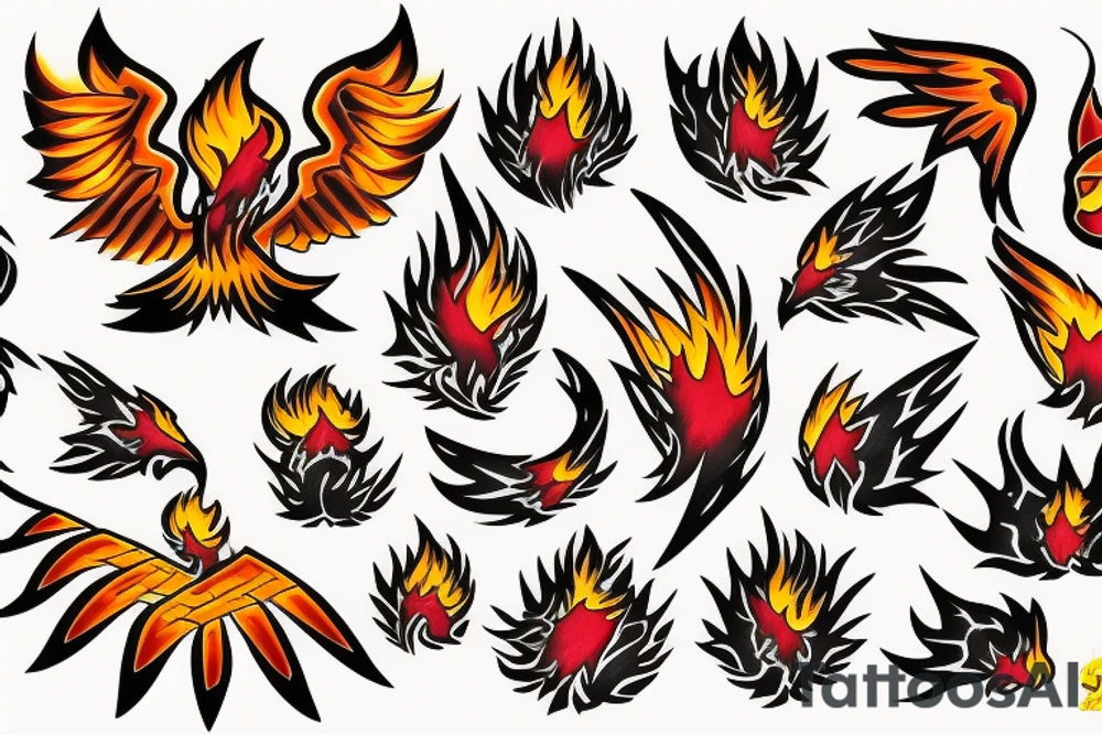 Phoenix from the ashes tattoo idea