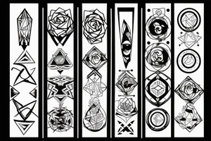 Symbol of rock tattoo idea
