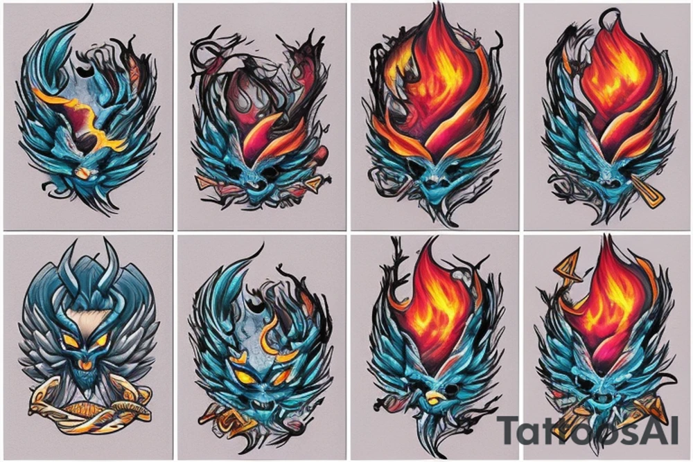 Phoenix from the ashes tattoo idea