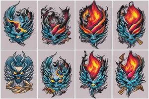 Phoenix from the ashes tattoo idea
