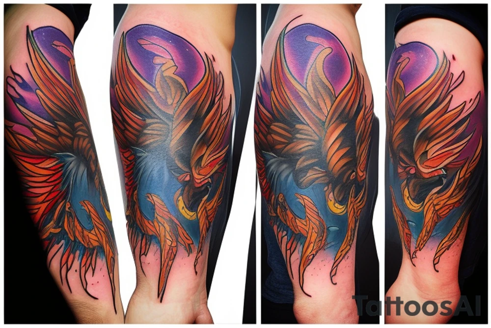 Phoenix from the ashes tattoo idea