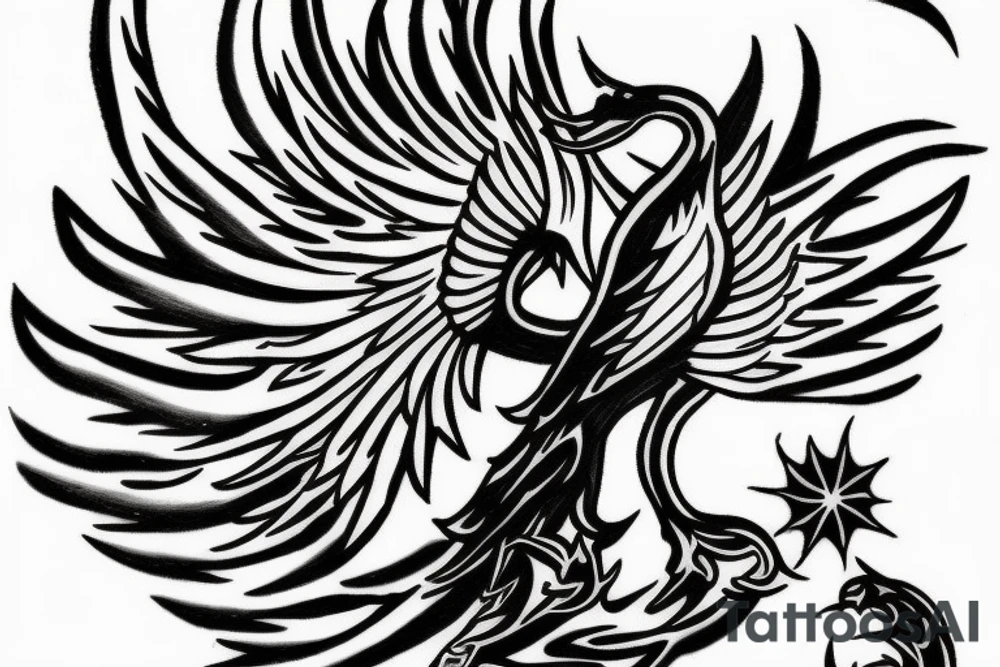 Phoenix from the ashes tattoo idea