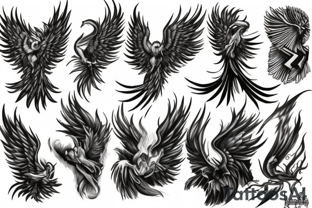 Phoenix from the ashes tattoo idea