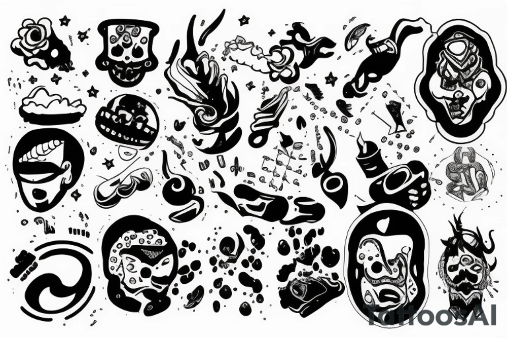 make something random and funny tattoo idea