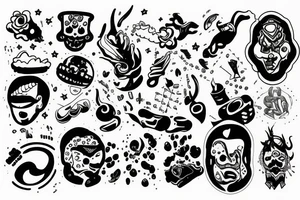 make something random and funny tattoo idea