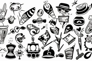 make something random and funny tattoo idea